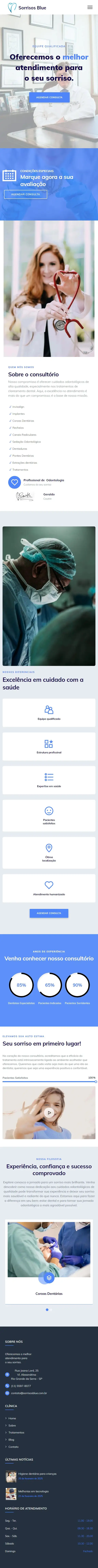 Modelo de site dentista